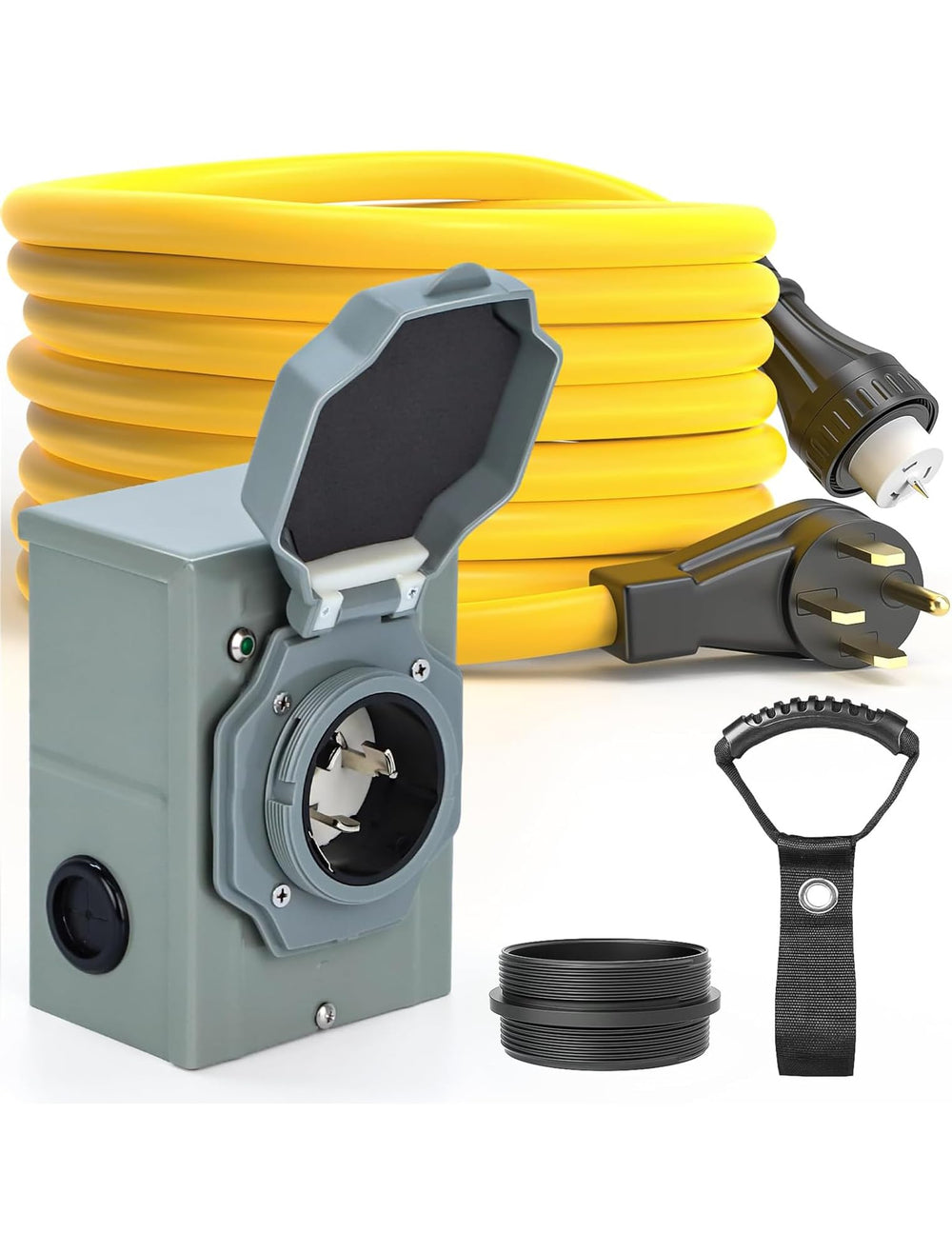 E-SDS front view of inlet box showing weatherproof housing and mounting benefits