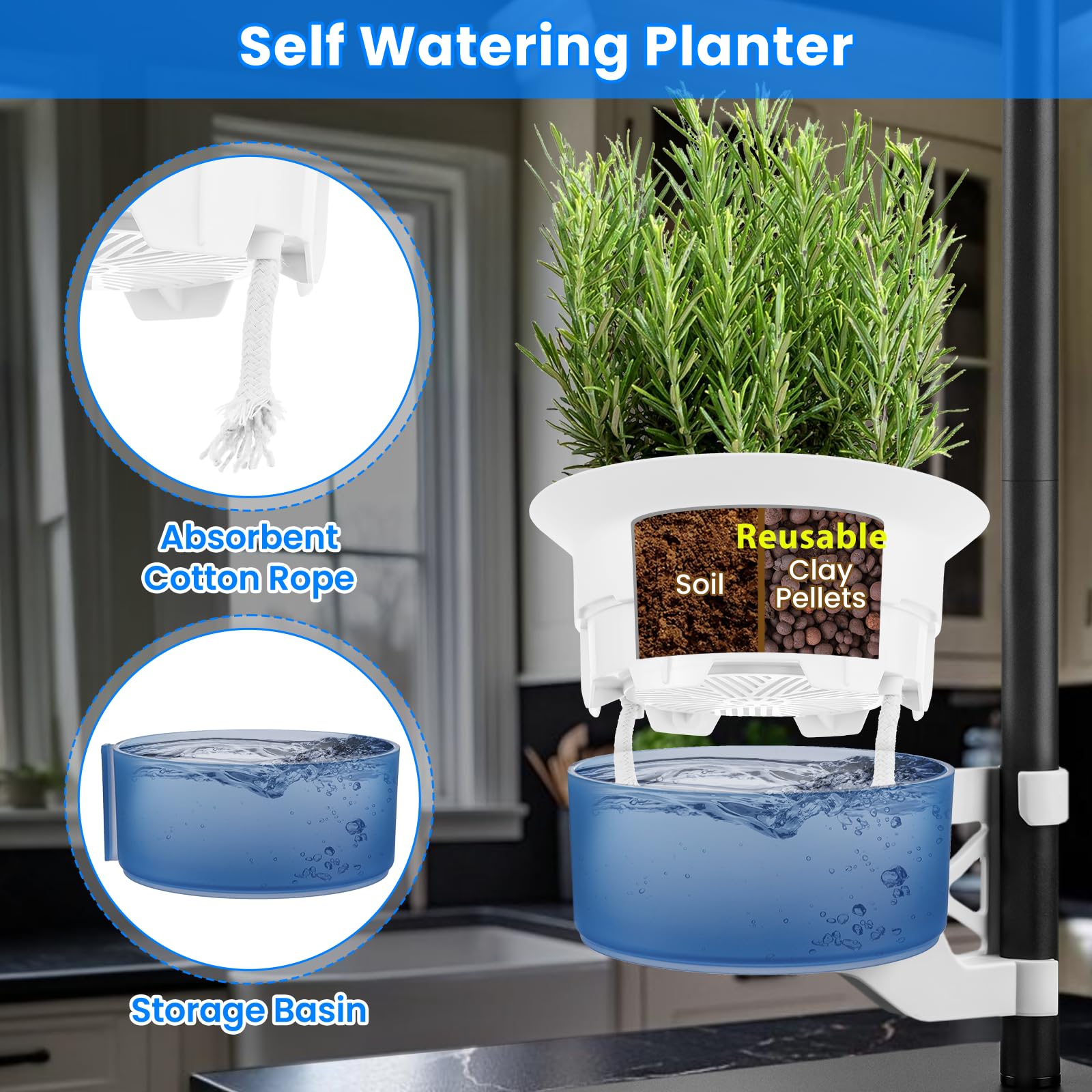 E SUPEREGROW clear dome covering plants to retain humidity and protect growth
