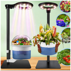 E SUPEREGROW front view of terrarium pot showing complete system and neat design
