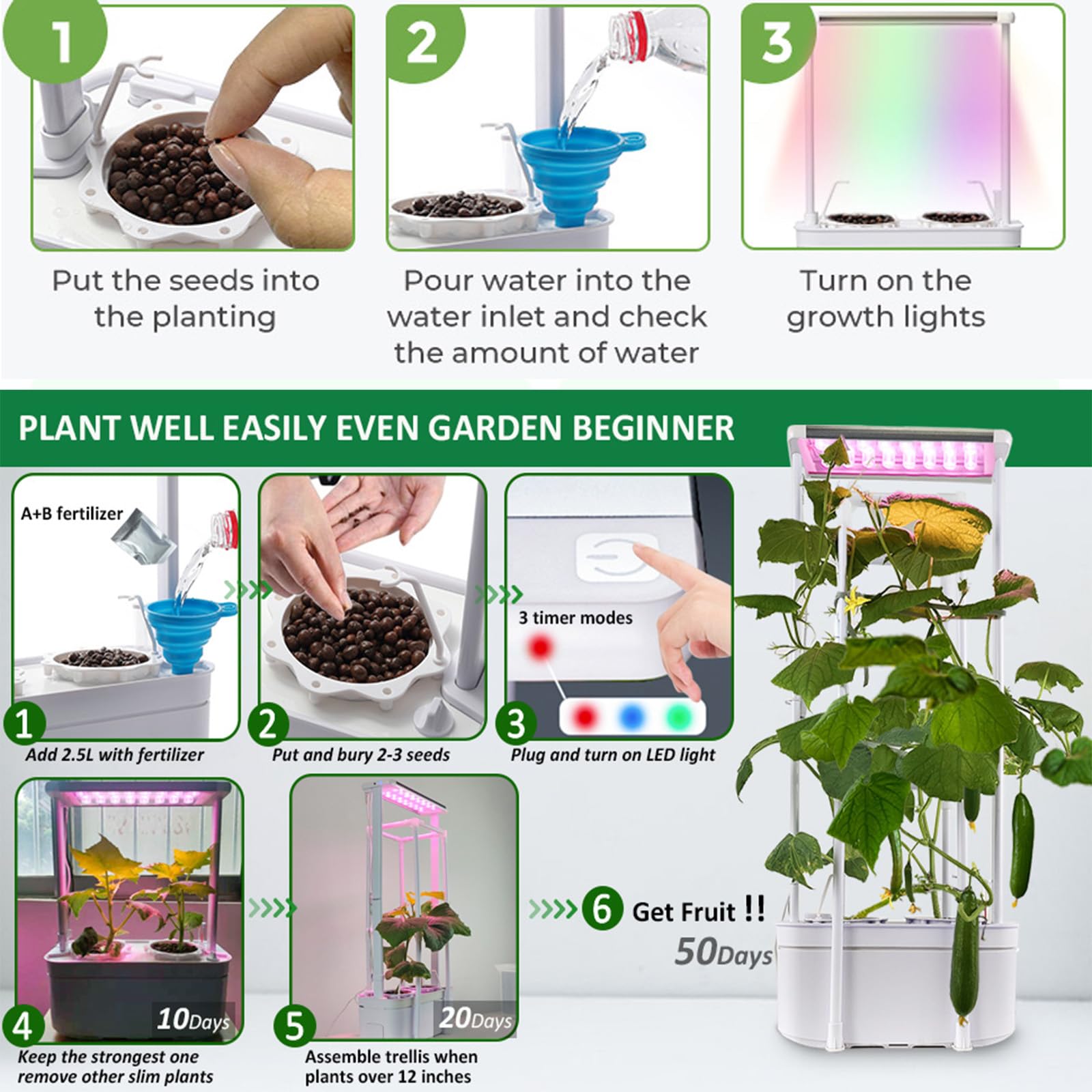 E SUPEREGROW system producing ripe tomatoes to show edible results