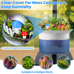E SUPEREGROW self-watering reservoir with visible water window for easy monitoring