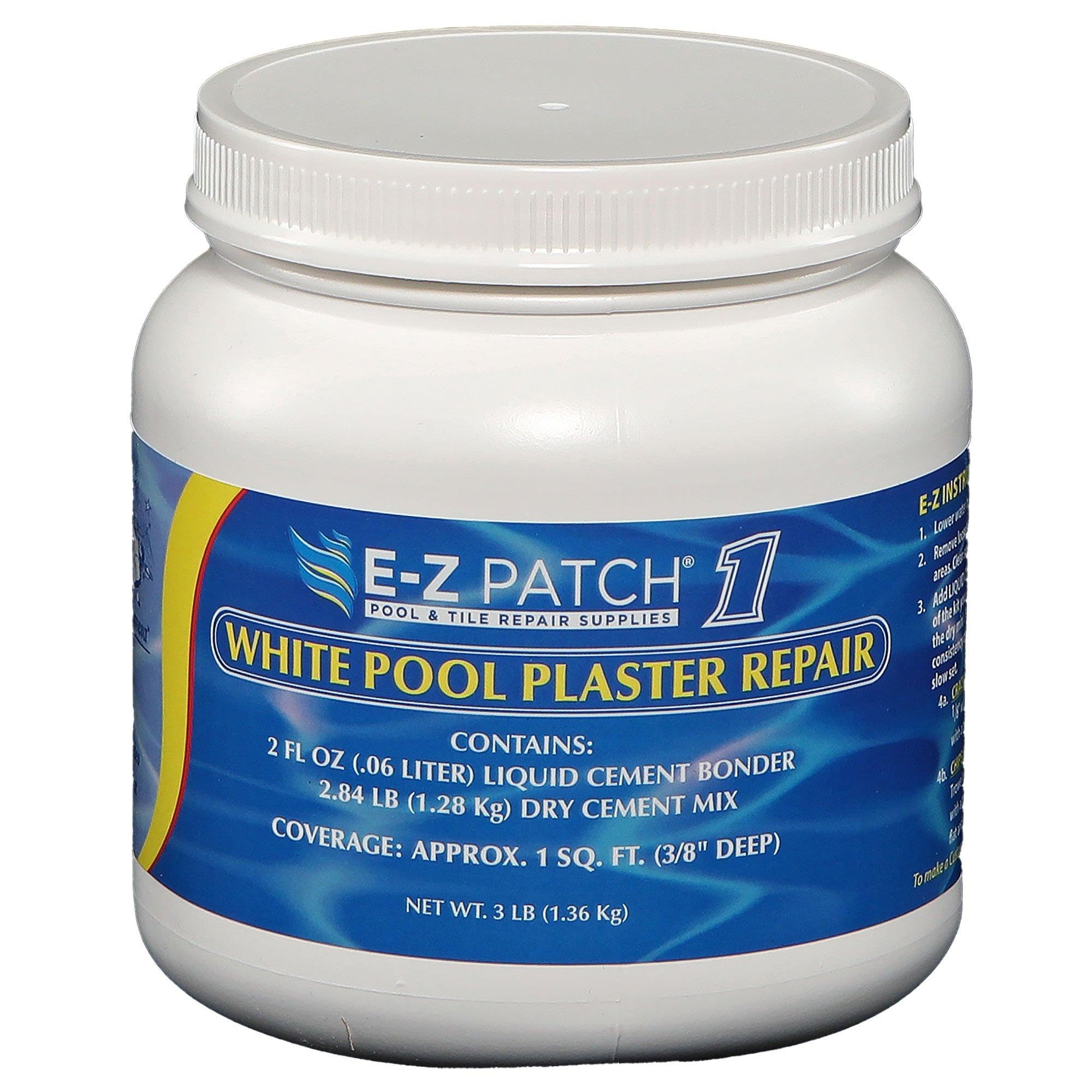E-Z Patch jar front view showing label and 3 lb size for quick repairs