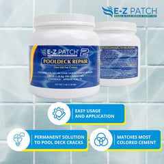 E-Z Products E-Z Patch 2 powder texture close-up showing easy mixing