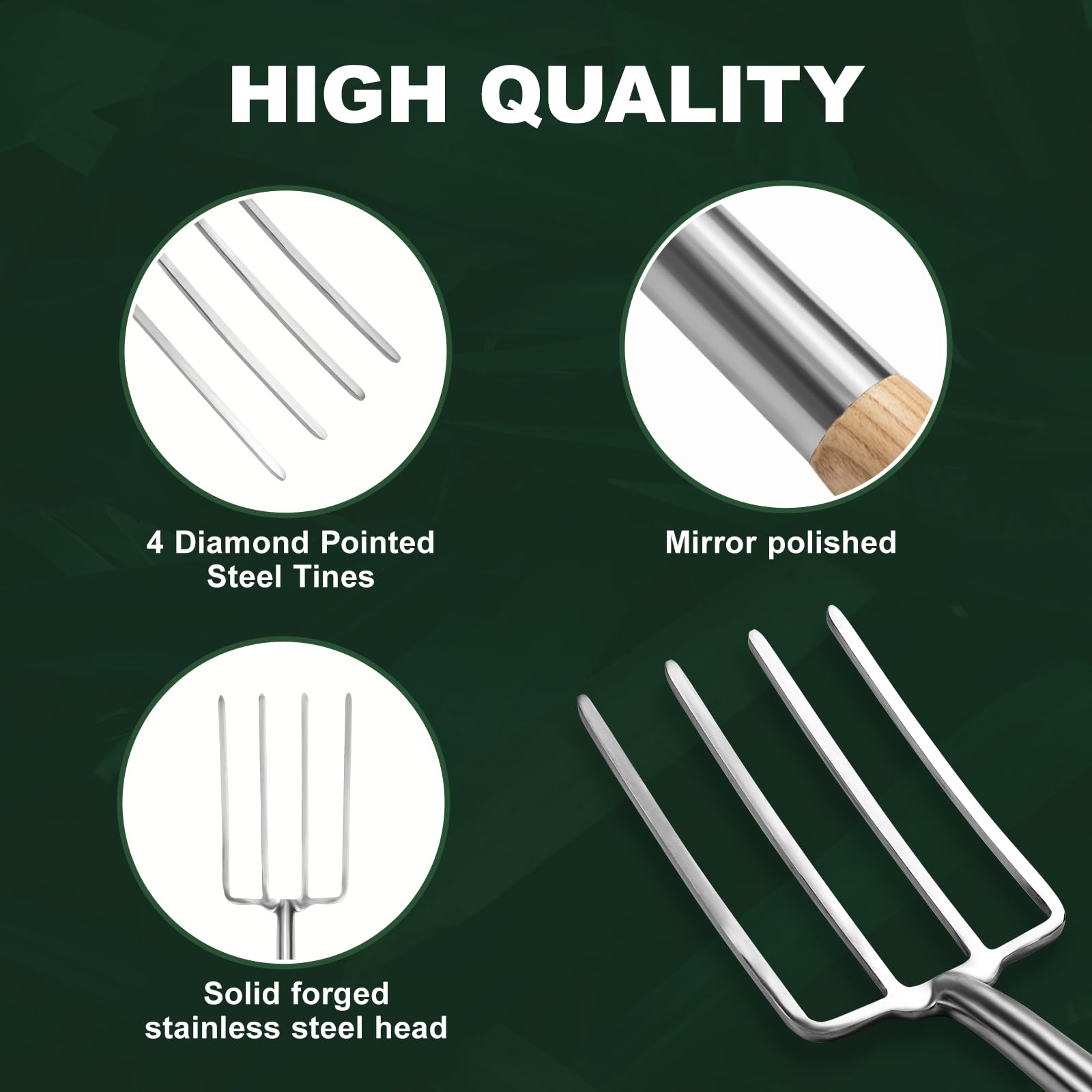 Eadwiella D-grip ash handle detail for improved lifting comfort
