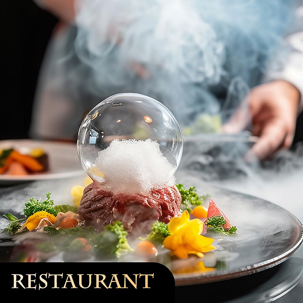 EAEX smoky mist swirling above a cocktail under cloche, creates dramatic reveal