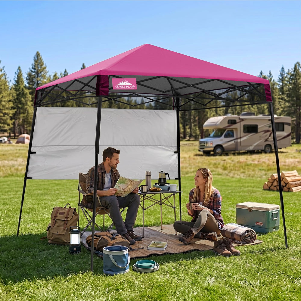 EAGLE PEAK folded in backpack bag illustrating compact transport convenience