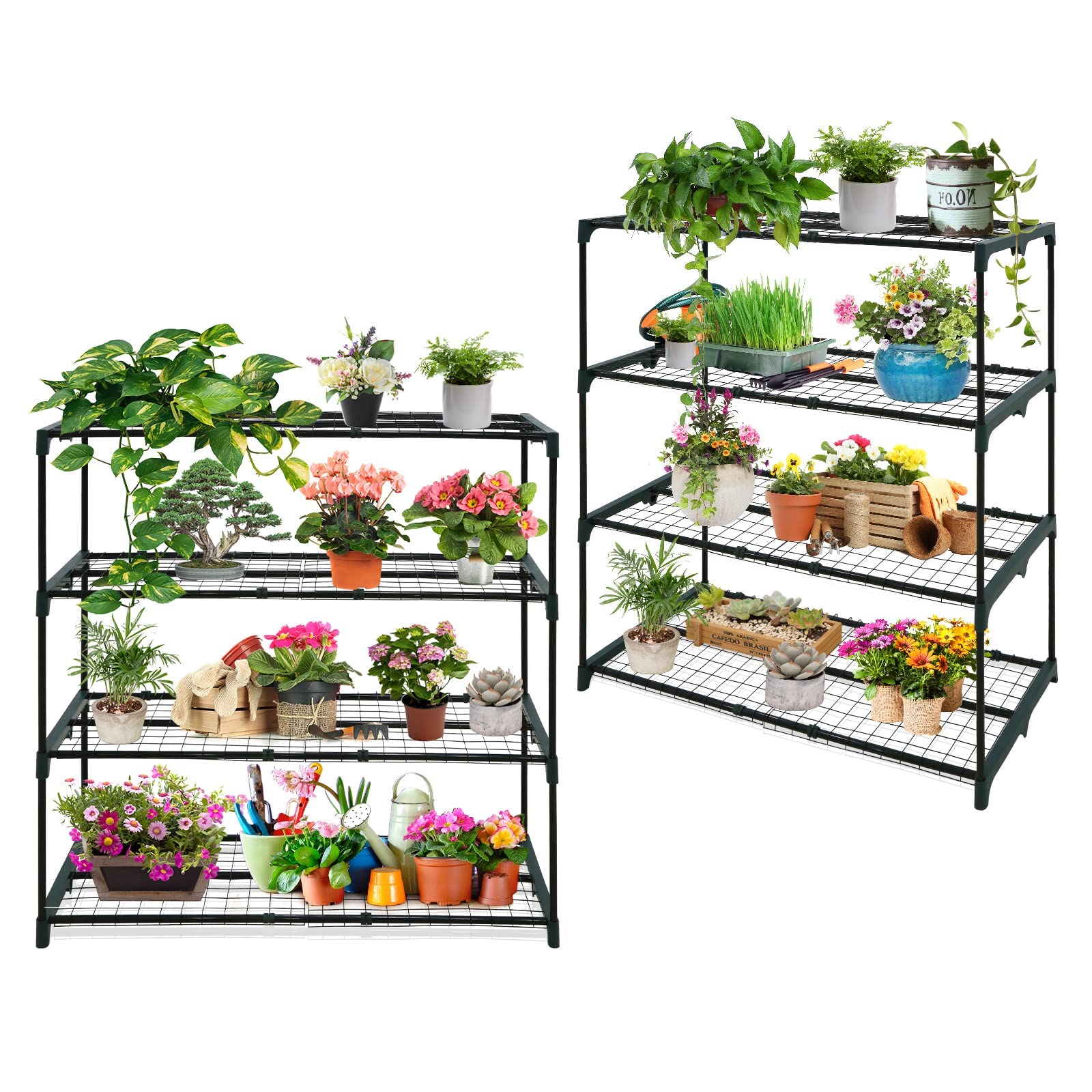 EAGLE PEAK front view assembled shows compact multi-tier storage benefit