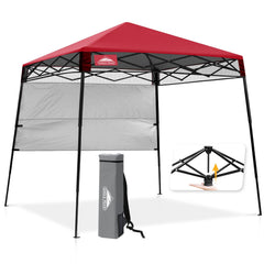 EAGLE PEAK front view canopy showing shade and quick setup benefit