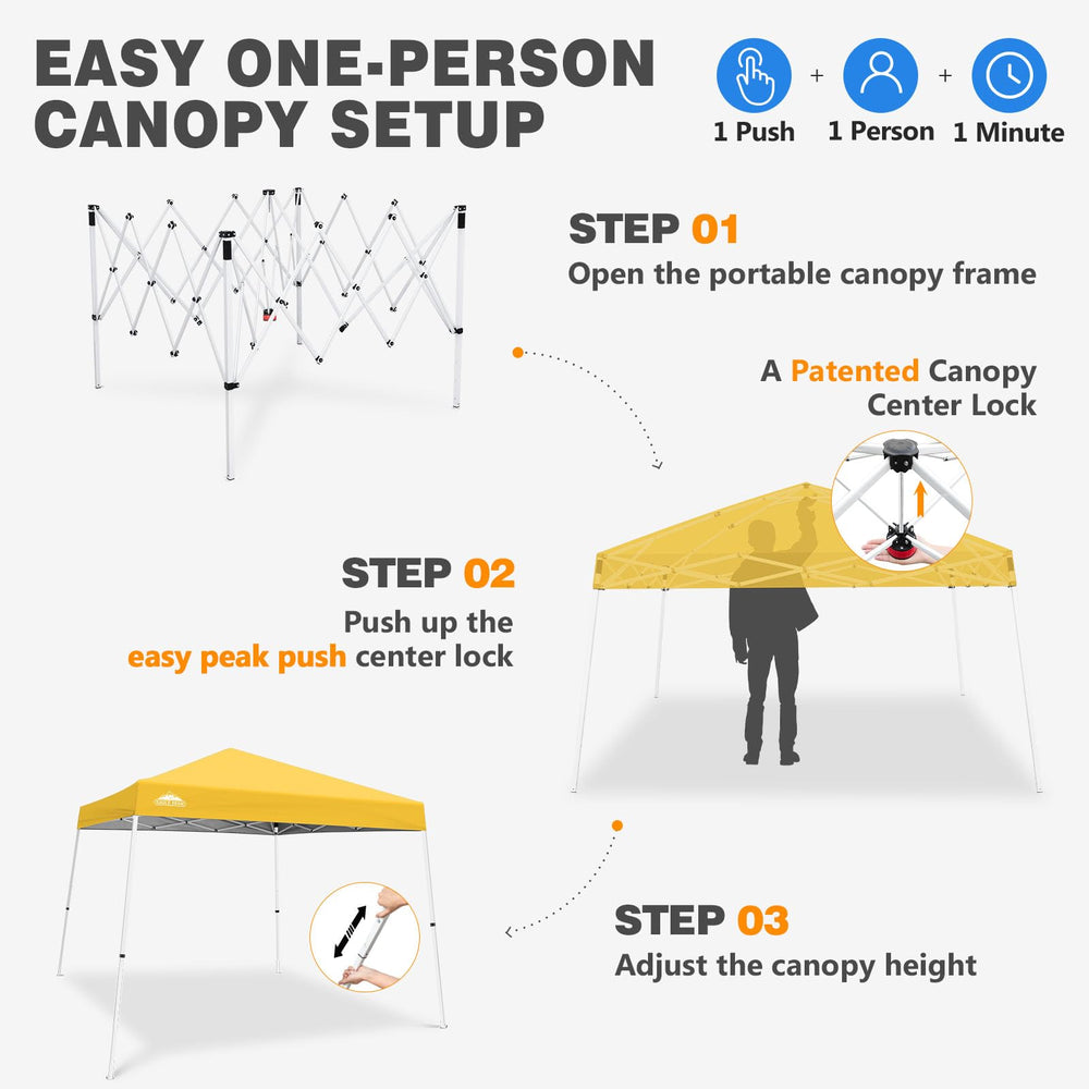 EAGLE PEAK height adjustment demonstration showing versatile shade angles