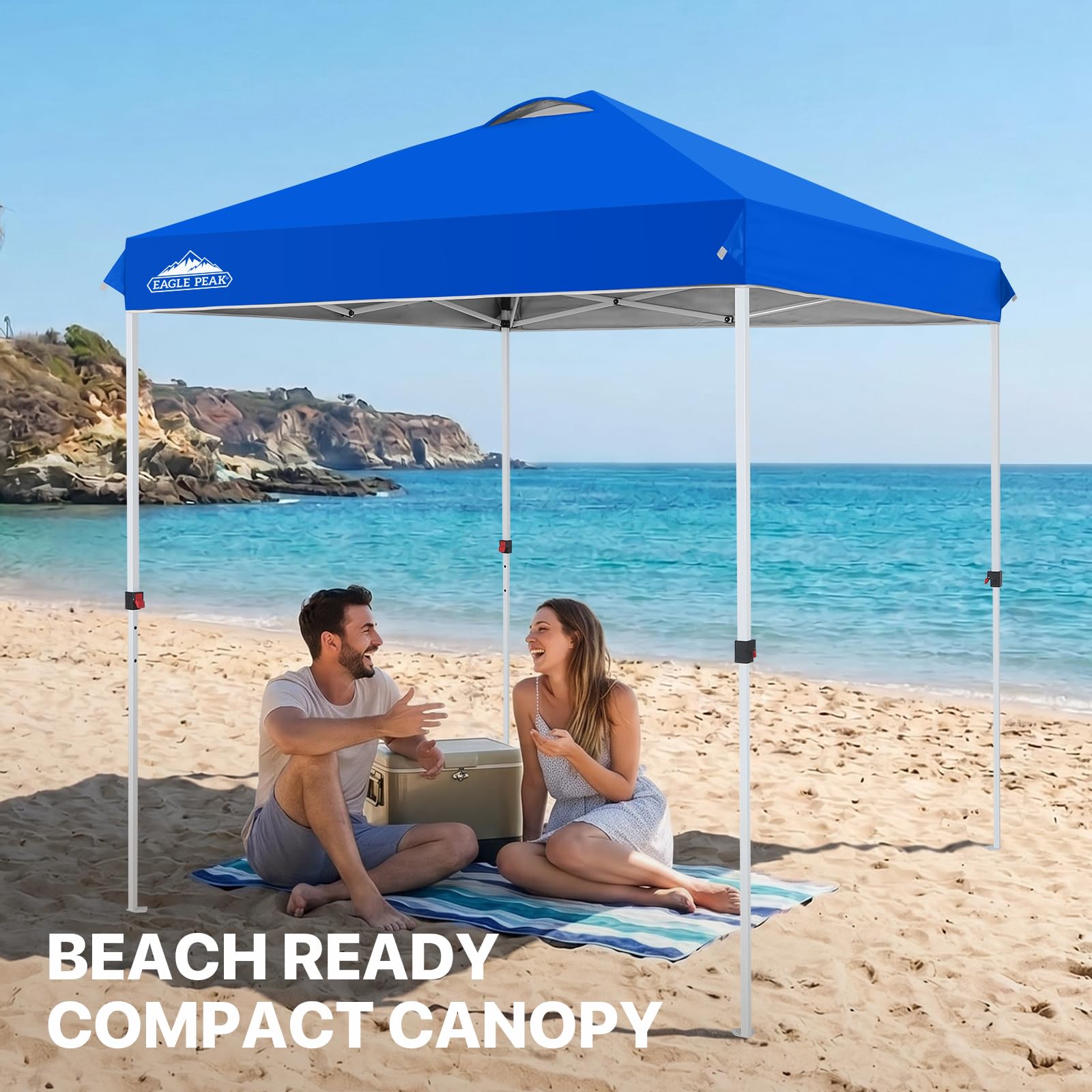EAGLE PEAK canopy used as market booth offering shade and UV protection