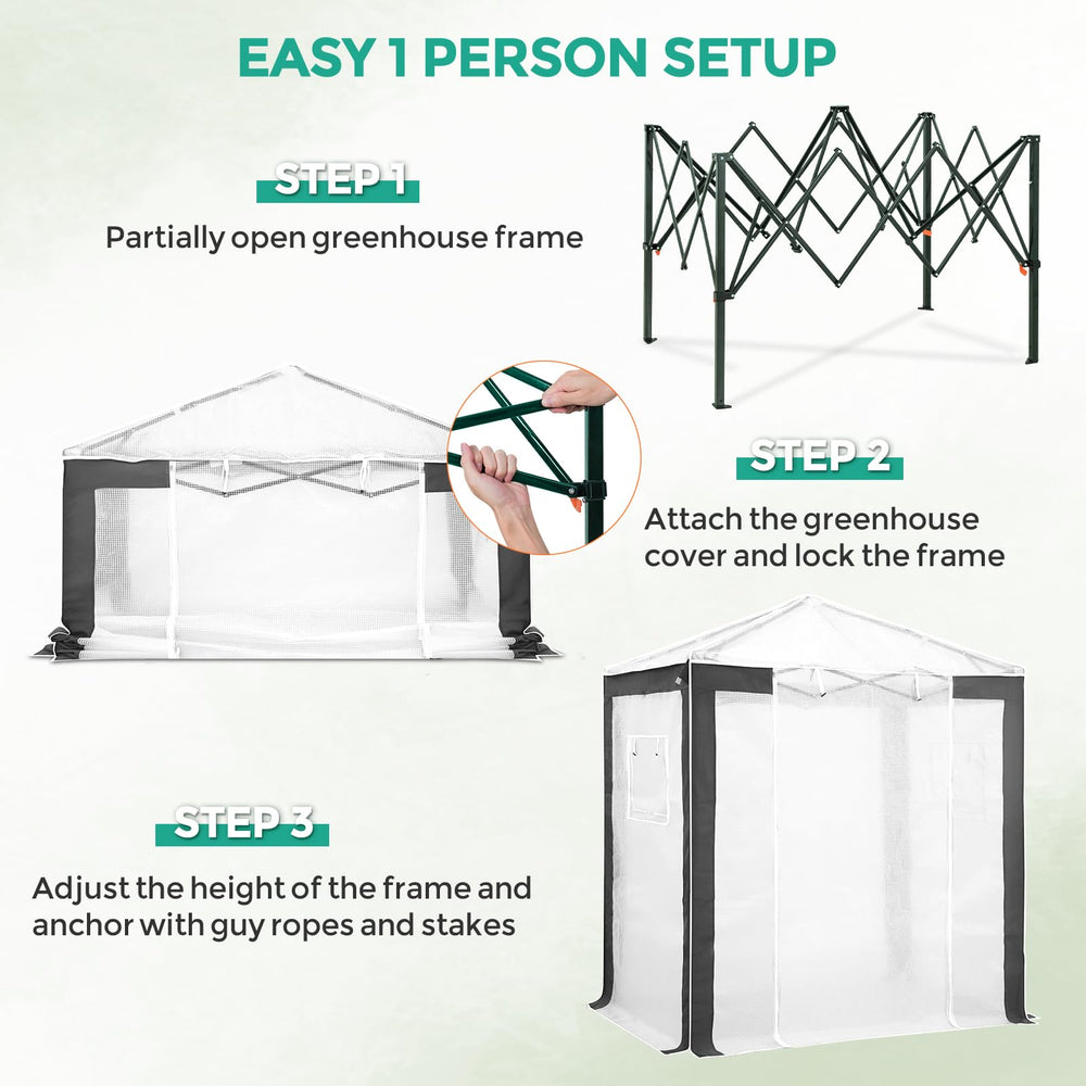 EAGLE PEAK interior with shelving to maximize planting organization