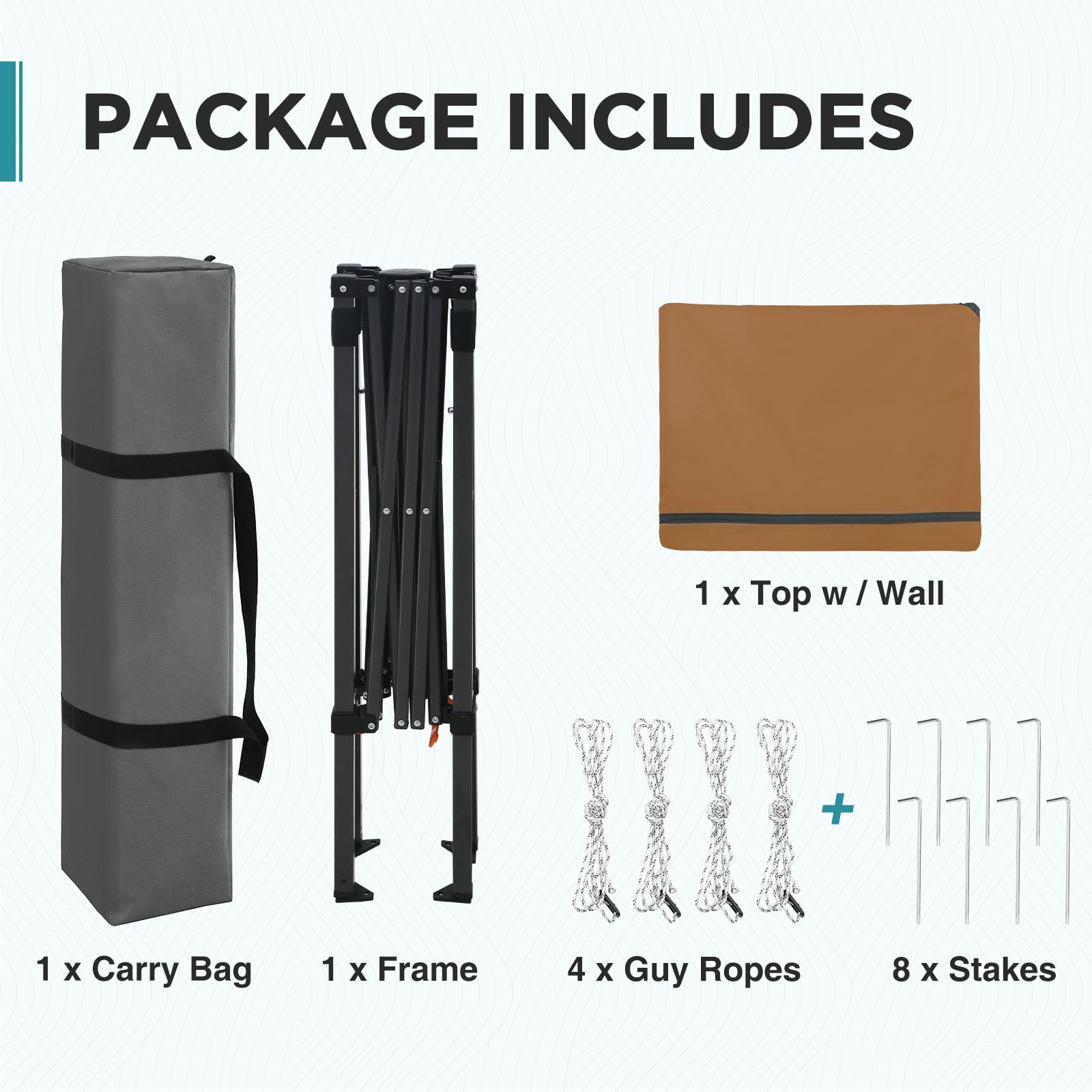 EAGLE PEAK adjustable leg demonstrating two-height settings for versatility