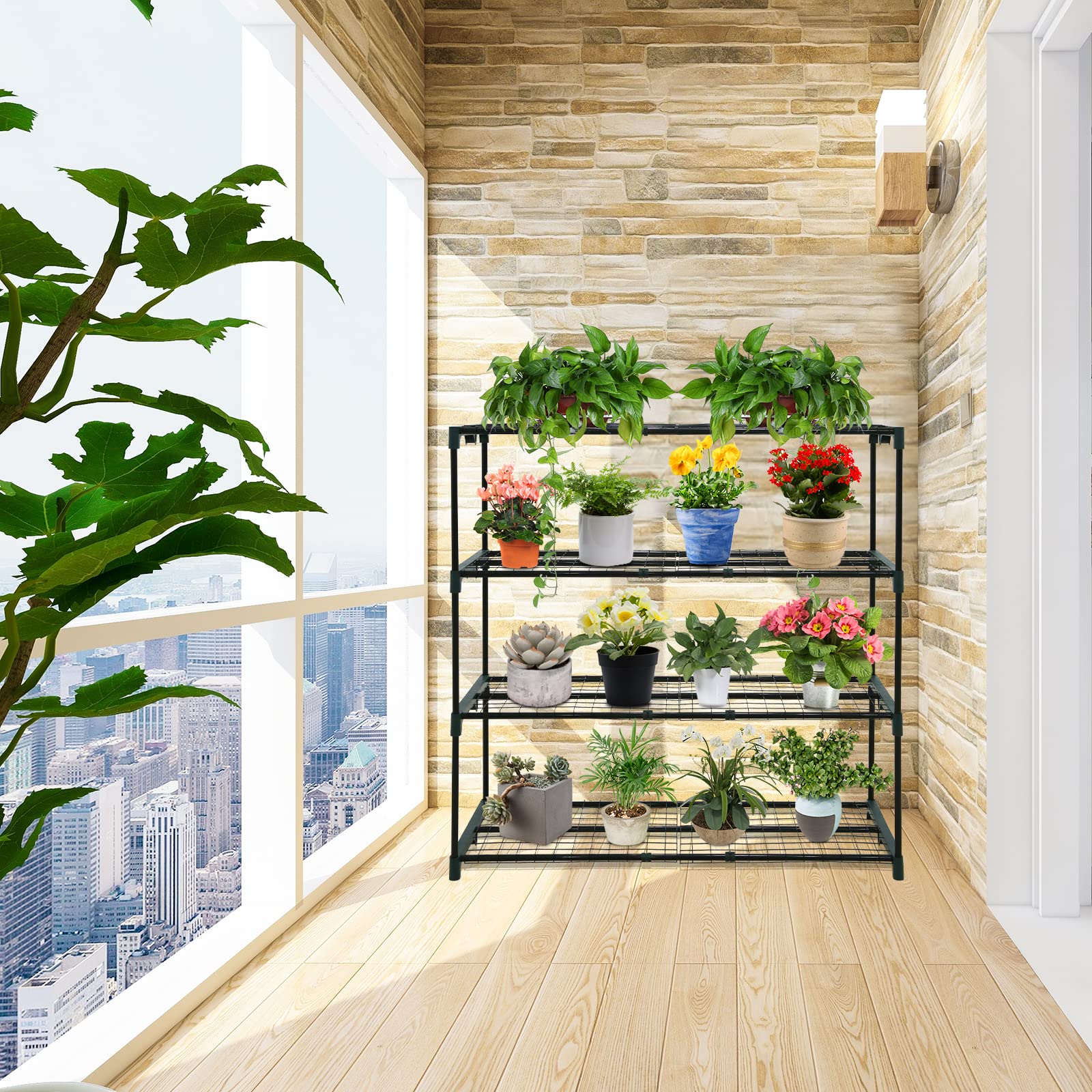 EAGLE PEAK outdoor greenhouse setup shows weather-ready staging benefit