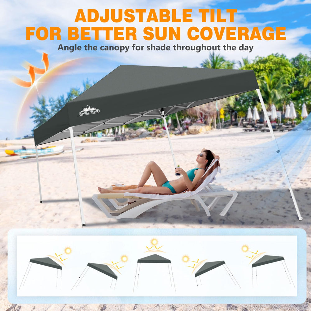 EAGLE PEAK canopy folded inside 600x300D carrying bag for transport