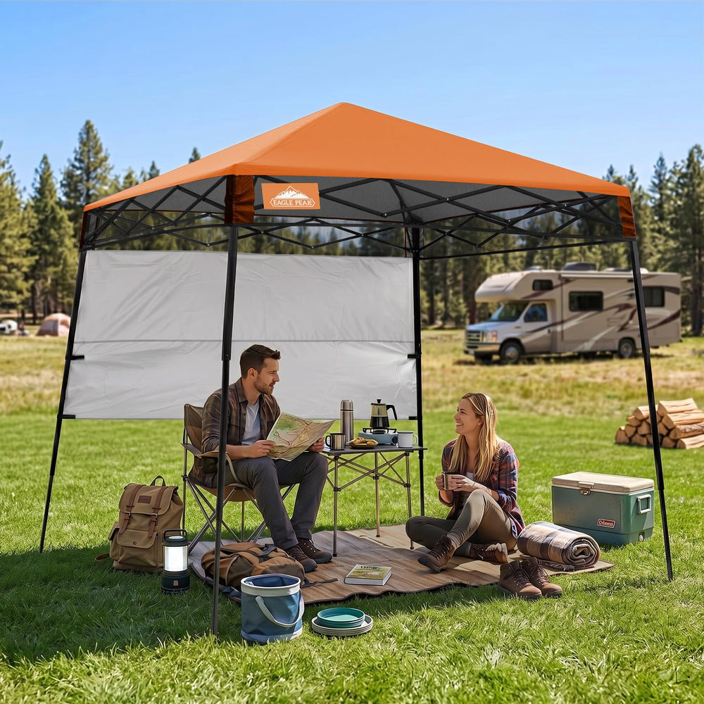 EAGLE PEAK attached sidewall giving added privacy and wind protection