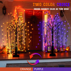EAMBRITE close-up of purple and orange LEDs highlighting vivid seasonal color contrast