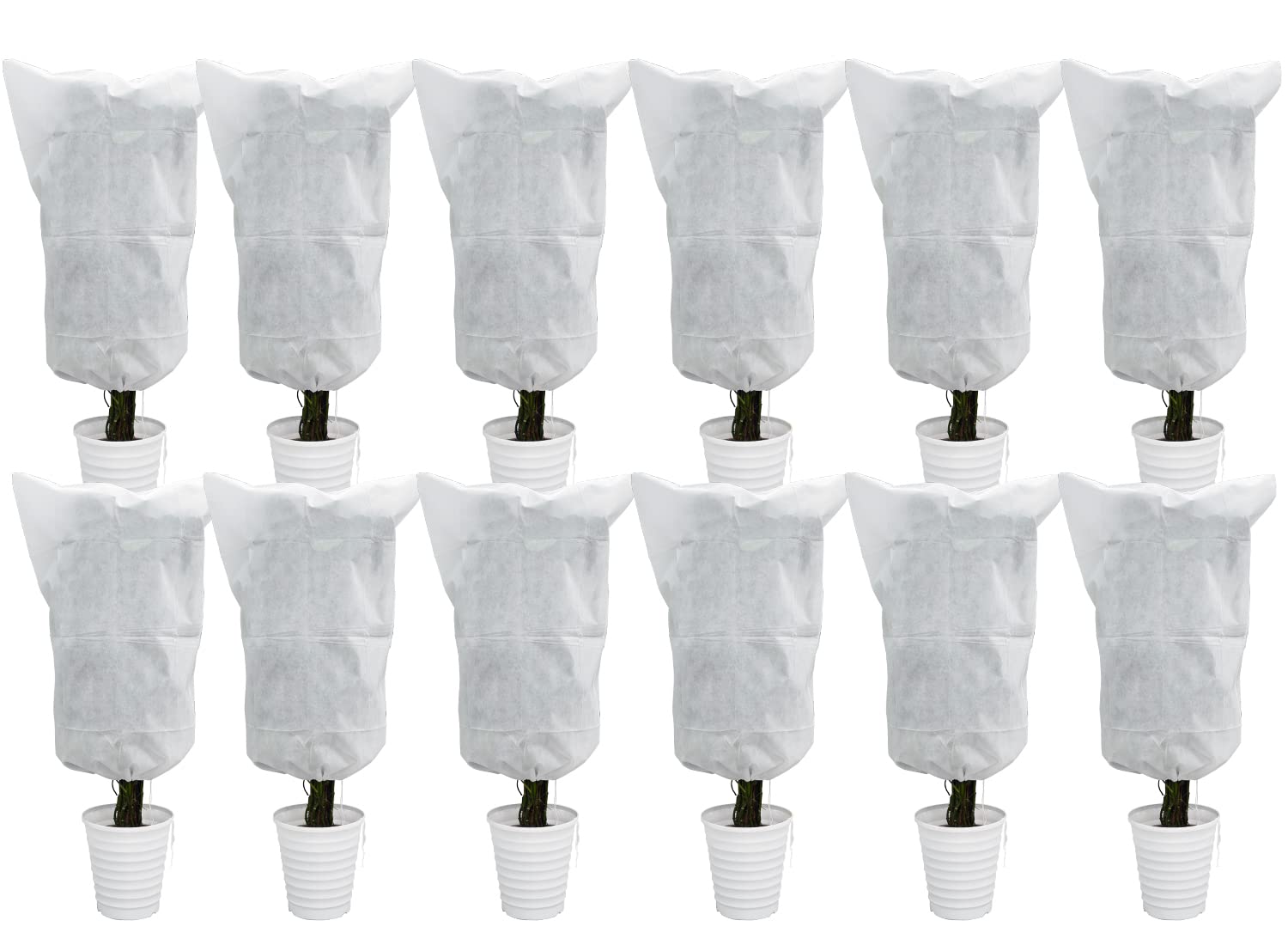 EAONE front pack shows 12 plant covers ready for winter protection