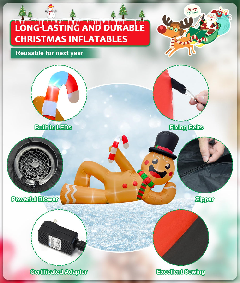 EAONE internal LED glow illuminating inflatable for improved nighttime visibility
