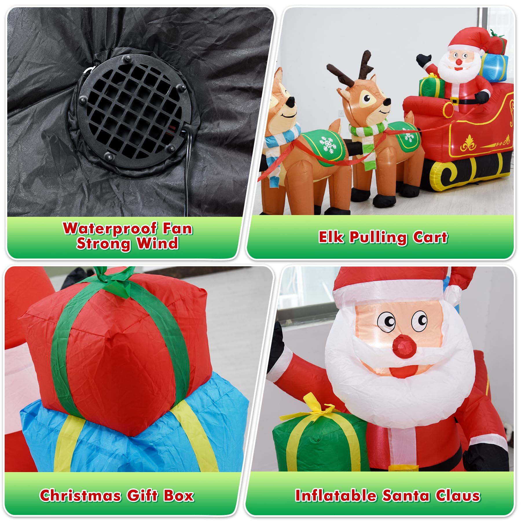 EAONE 12ft inflatable in yard to show scale and visibility from street