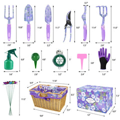 EAONE woven basket with floral cover bag organized for easy transport and storage
