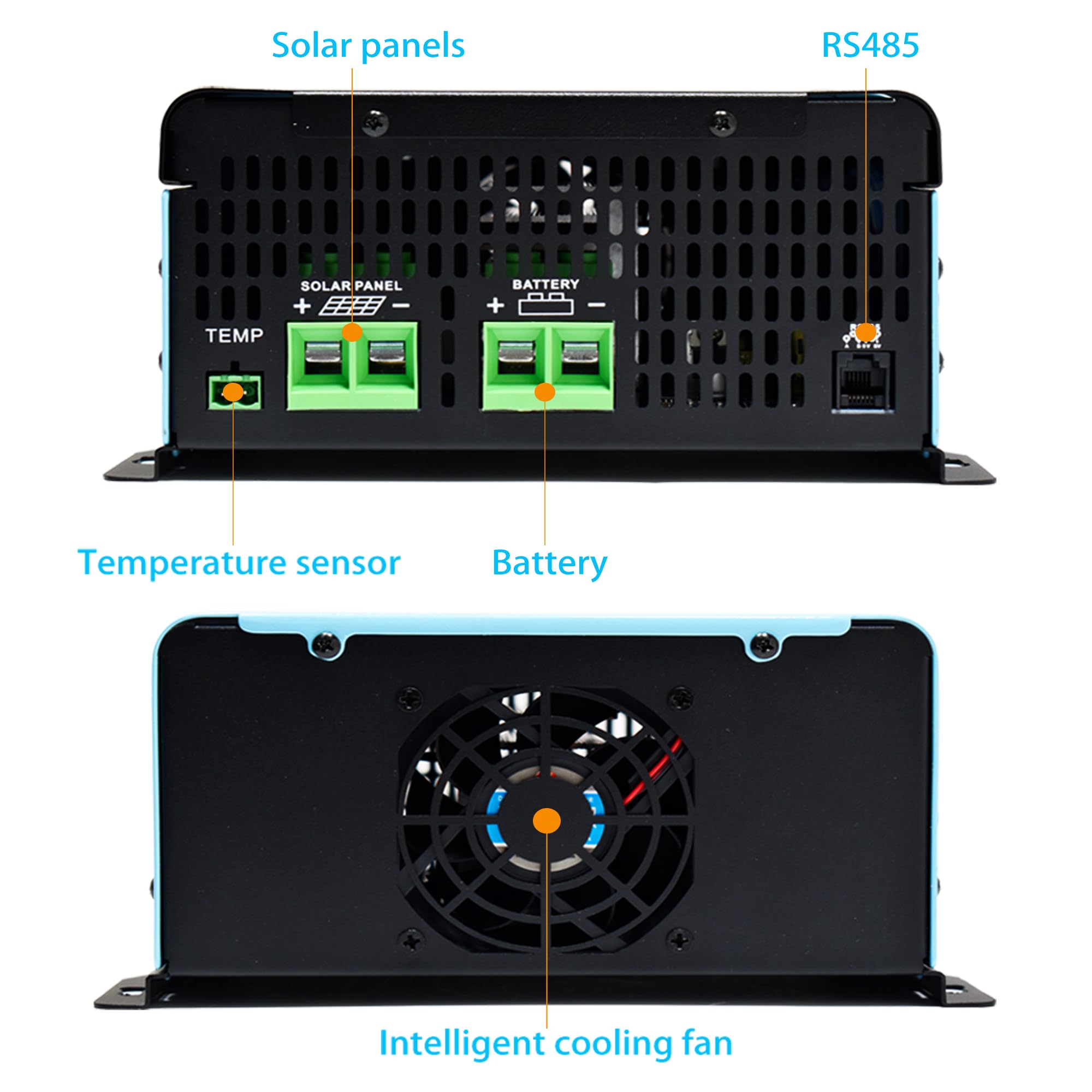 EARNMee side terminal block view showing secure connections and safety