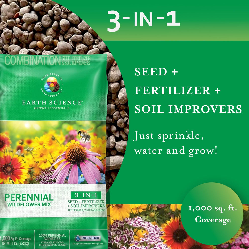 Earth Science colorful perennial blooms illustrating multi-year interest