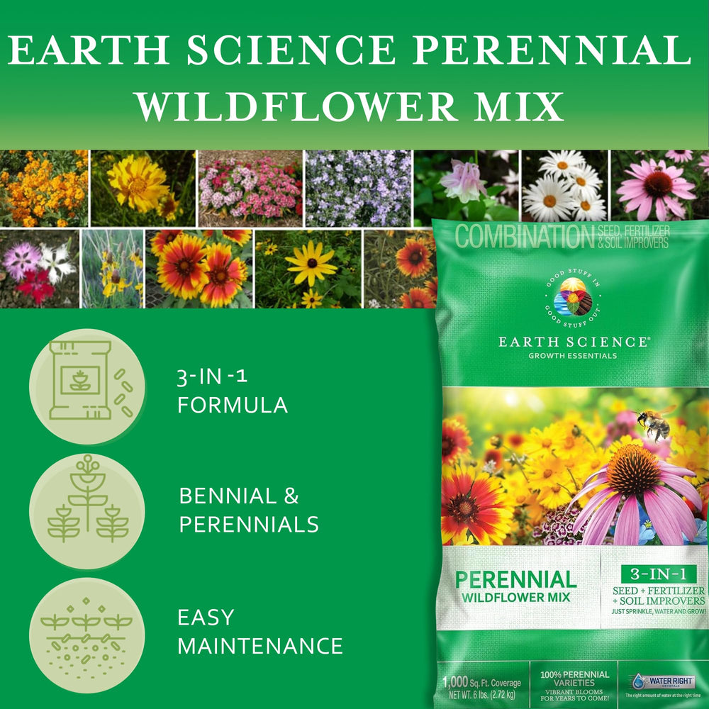 Earth Science hand spreading seed mix to demonstrate easy application