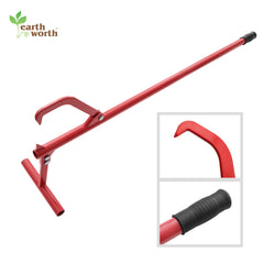 Earth Worth timberjack rubberized handle closeup for secure grip and reduced fatigue