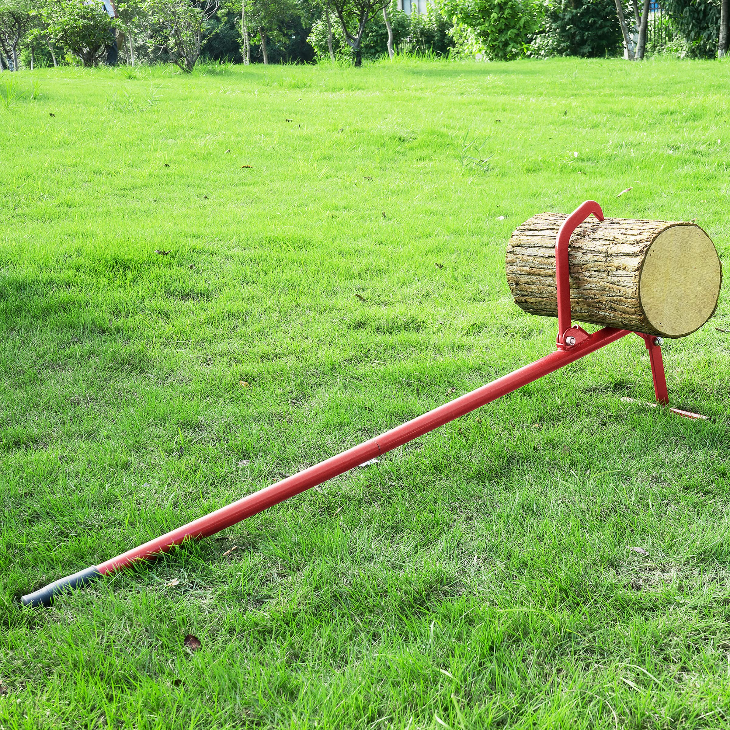 Earth Worth timberjack next to a measuring tape demonstrating 45 inch length for scale