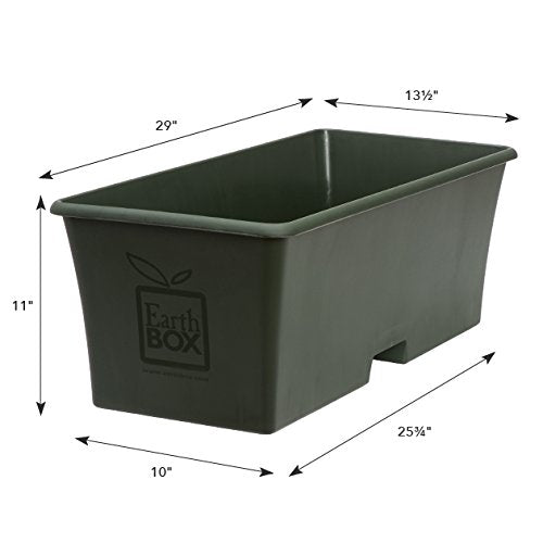 EarthBox black mulch cover close-up showing heat retention for earlier planting benefit