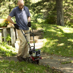 EARTHQUAKE edger close-up of blade detail for accurate clean edge results