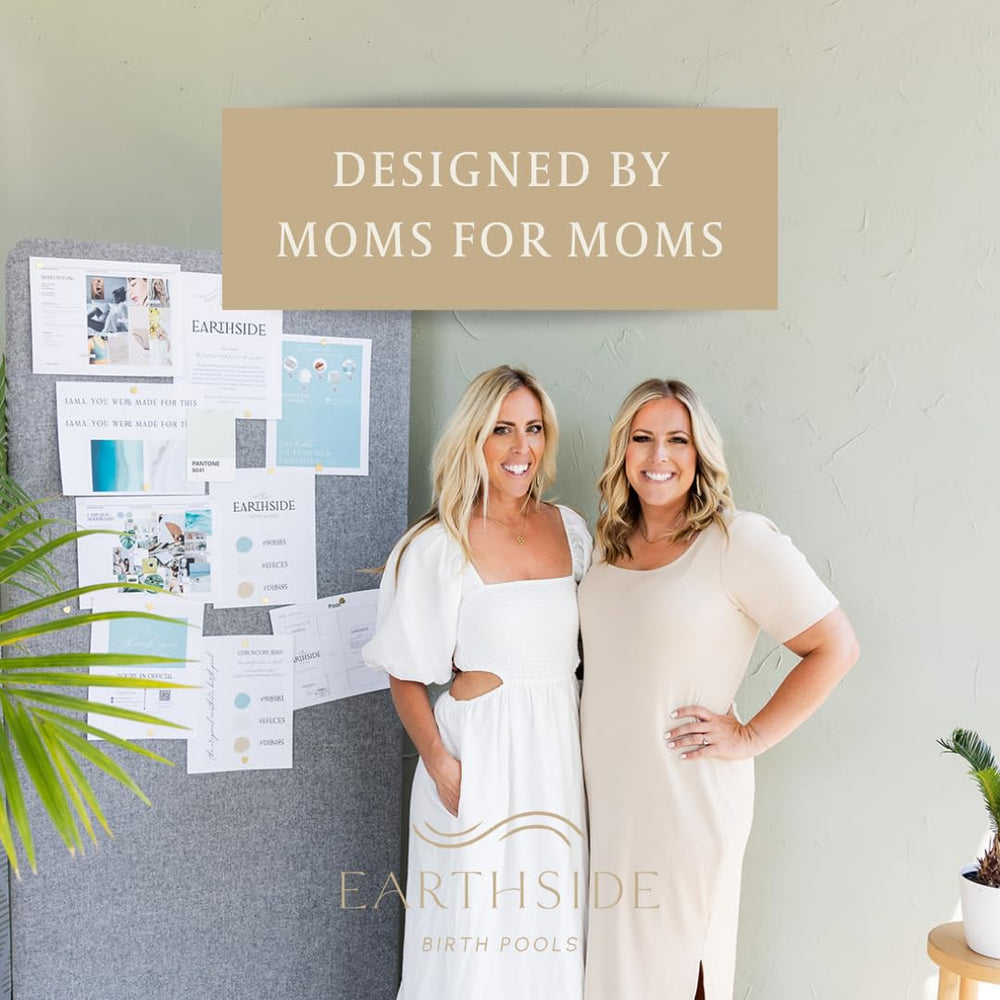 Earthside Birth Pools lifestyle bedroom setup creating calm birth environment and photo-friendly color