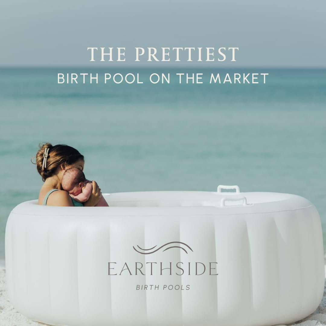 Earthside Birth Pools close-up of molded seat and backrest providing ergonomic comfort