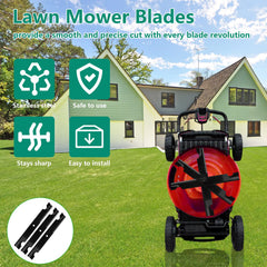 Earthtec blades installed under mower deck restoring uniform cut efficiency