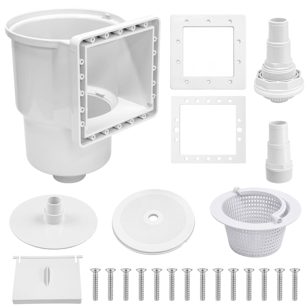 Earthtec front face skimmer showing mounting and secure fit benefits