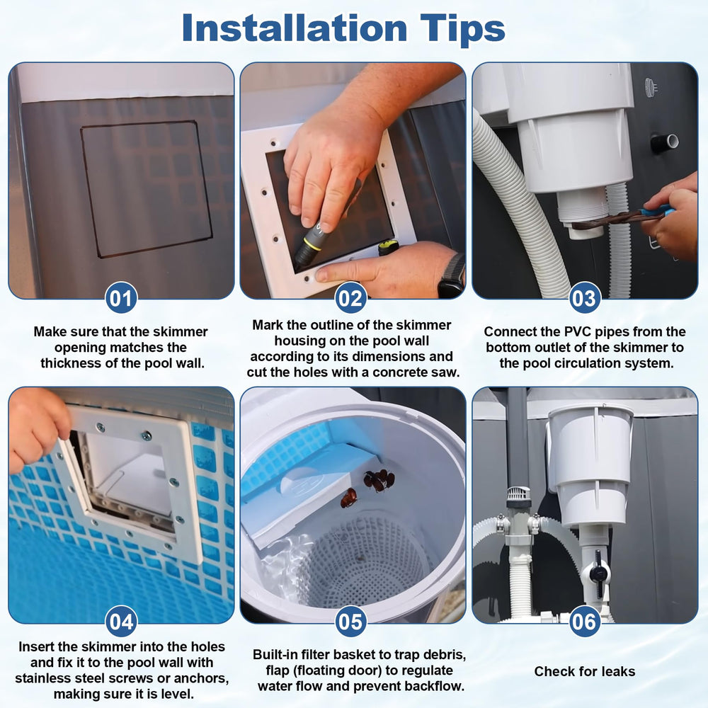 Earthtec Skim Vac attachment view enabling easy vacuum connection
