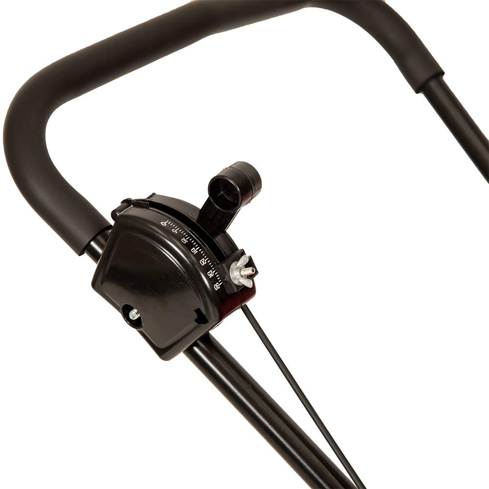 EarthWay 2050P beside 80lb bag to show capacity and refill reduction benefit