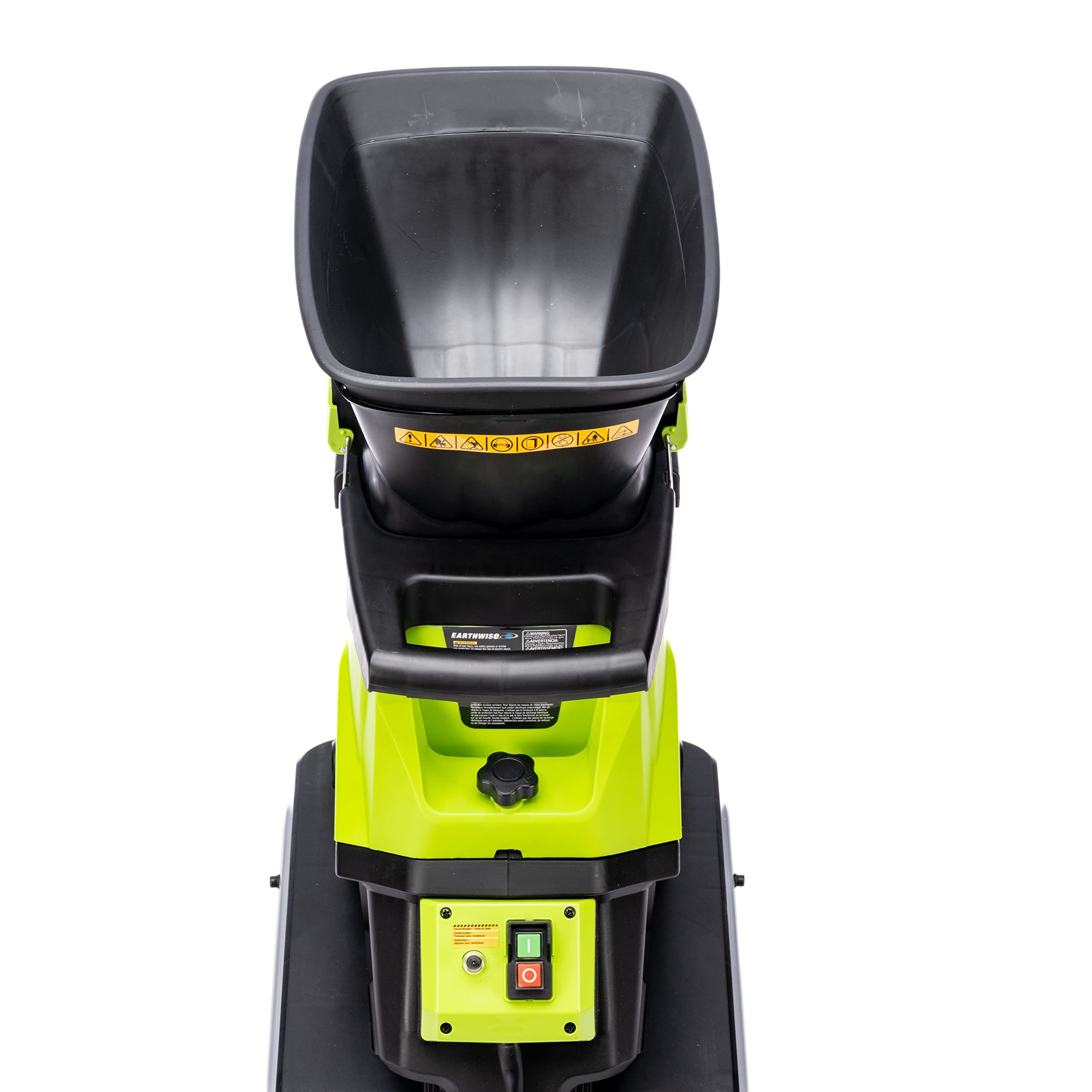 Earthwise GS70015 blade and chipping mechanism detail demonstrating efficient shredding