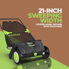 Earthwise adjustable height lever being set for proper brush contact