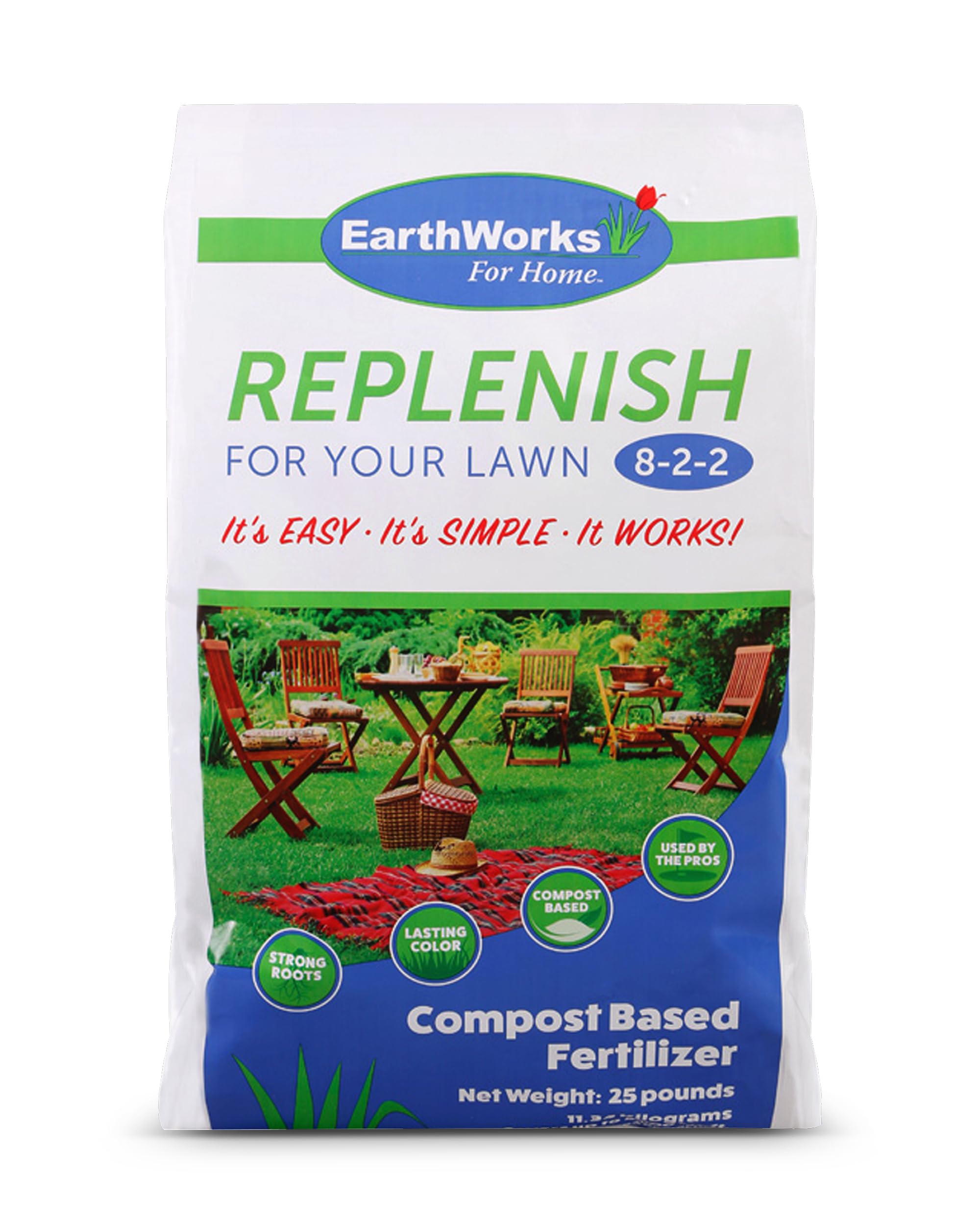 EarthWorks front packaging showing product name and coverage benefit