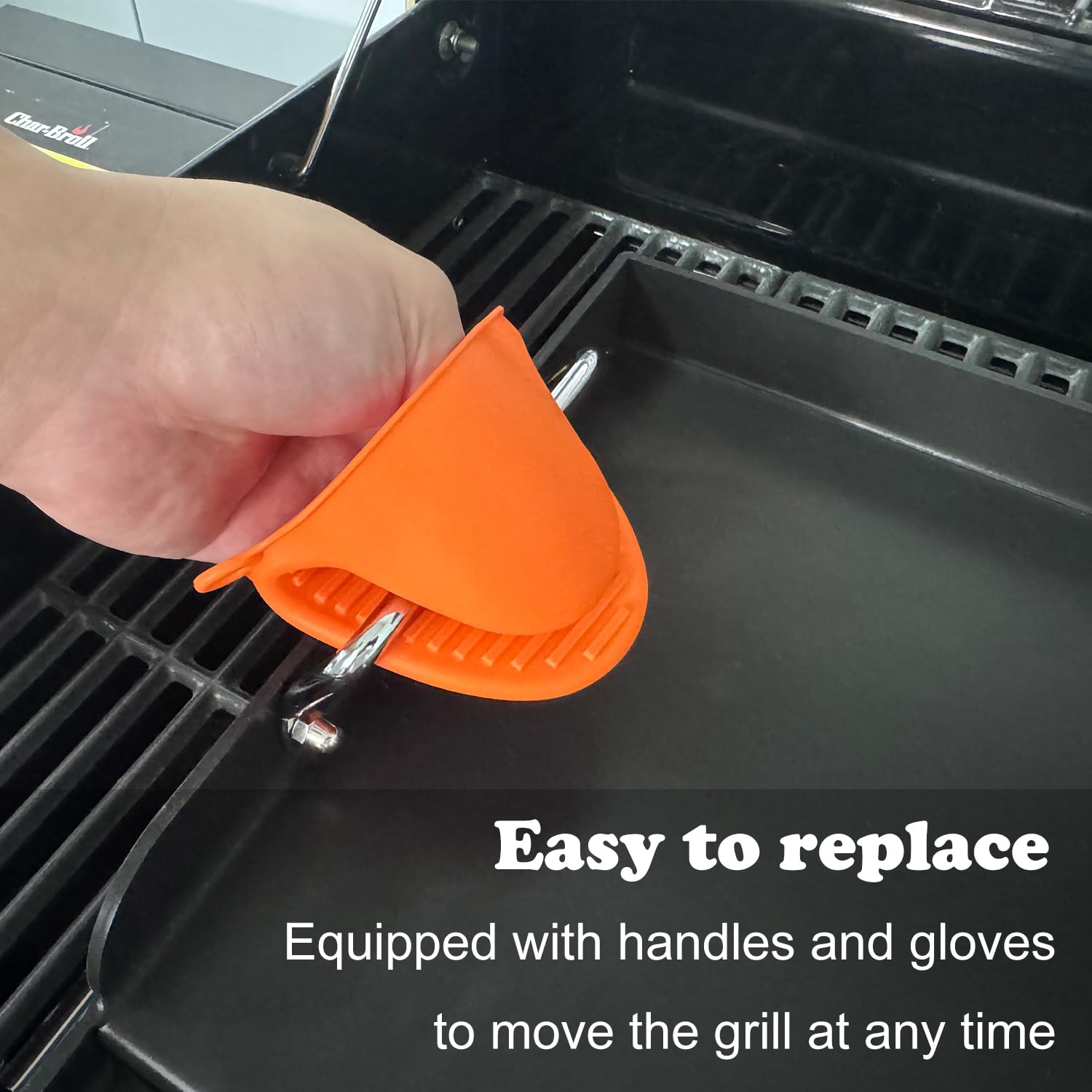EasiBBQ griddle edge and thickness detail demonstrating sturdy carbon steel