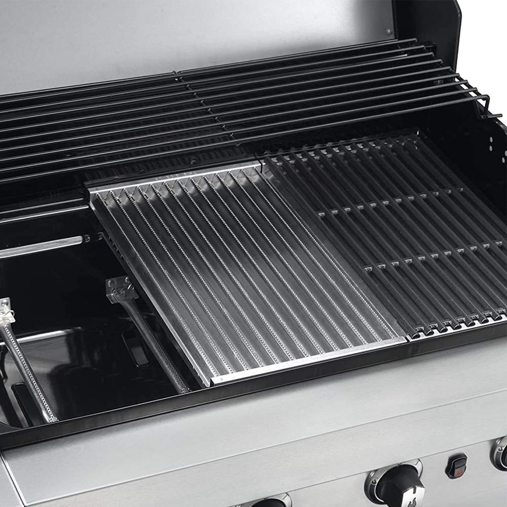 EasiBBQ stainless-steel edge detail highlighting corrosion resistance benefit