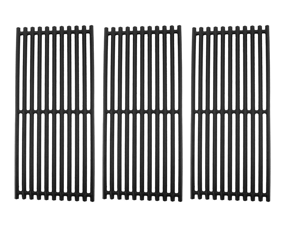 EasiBBQ front view of three cast iron grates showing fit and coverage benefits