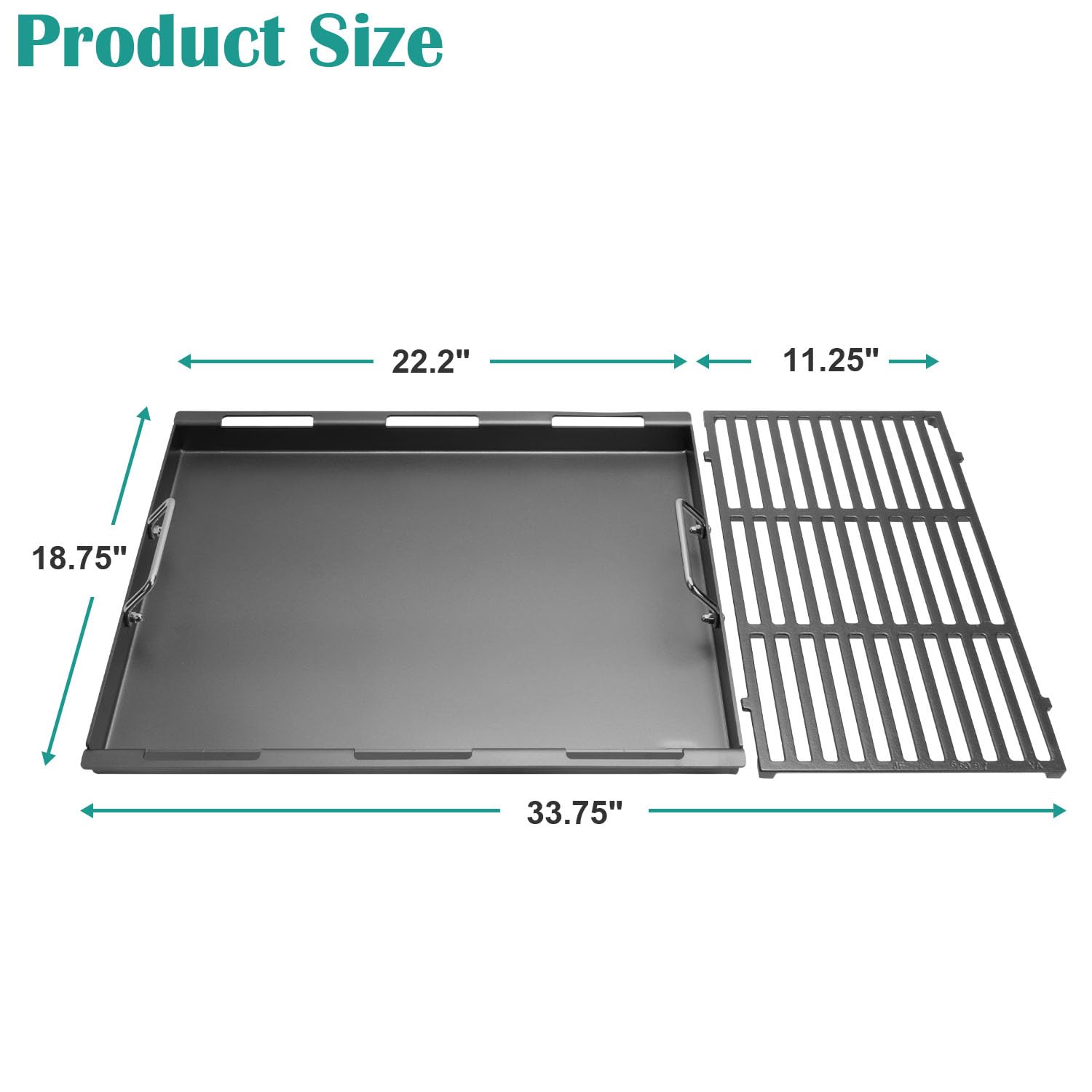 EasiBBQ close view of cooking grate bars showing sturdy construction and even searing