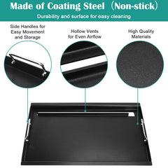 EasiBBQ griddle installed in Weber grill demonstrating direct fit benefit