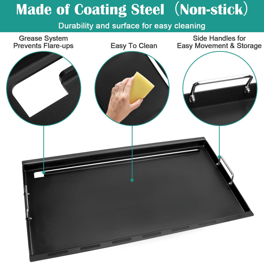 EasiBBQ griddle installed in Nexgrill demonstrating direct heat advantage