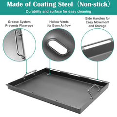 EasiBBQ close-up of coated griddle surface highlighting easy-clean durability