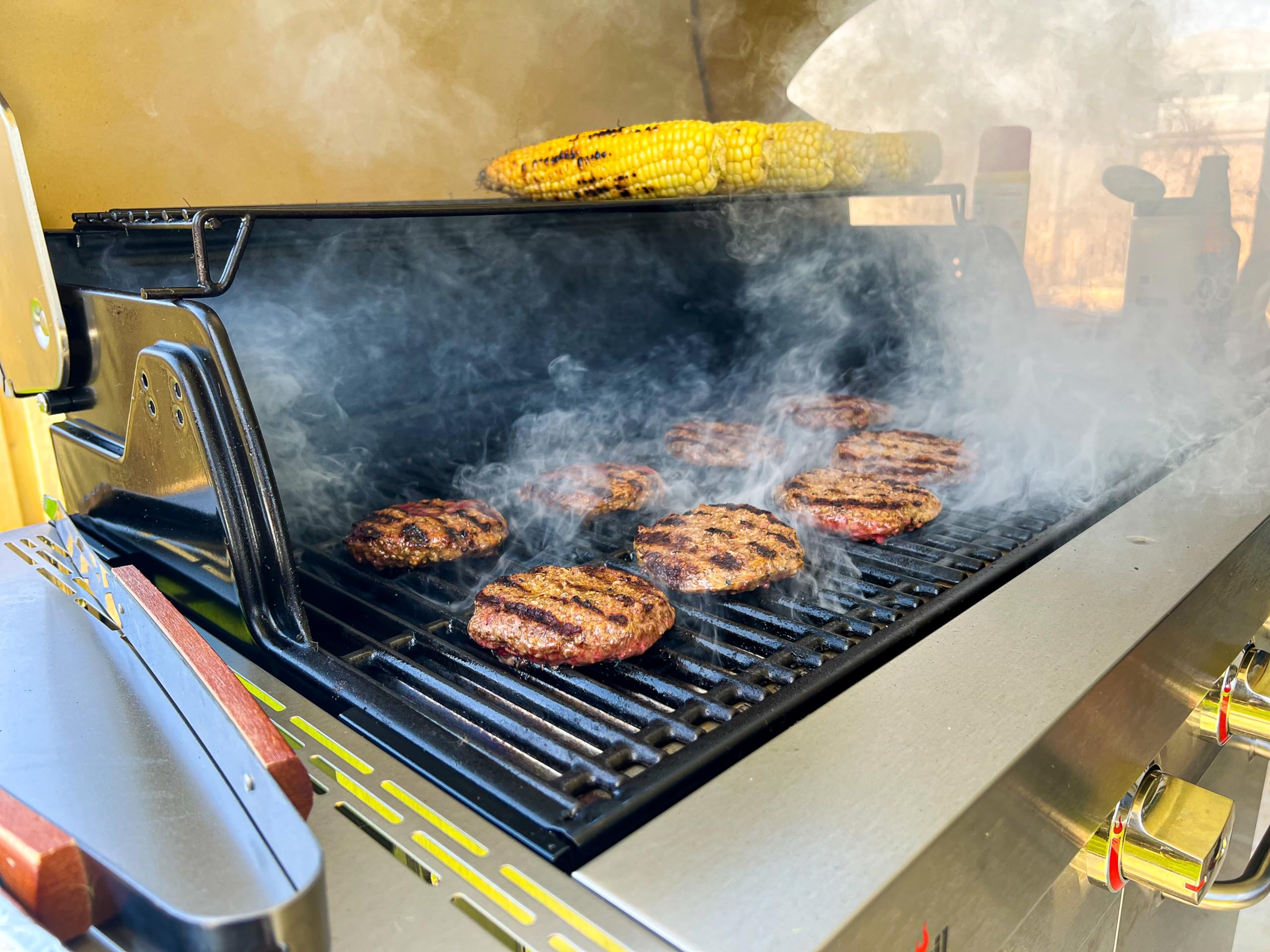 EasiBBQ packaging with three grates and parts indicating complete replacement kit
