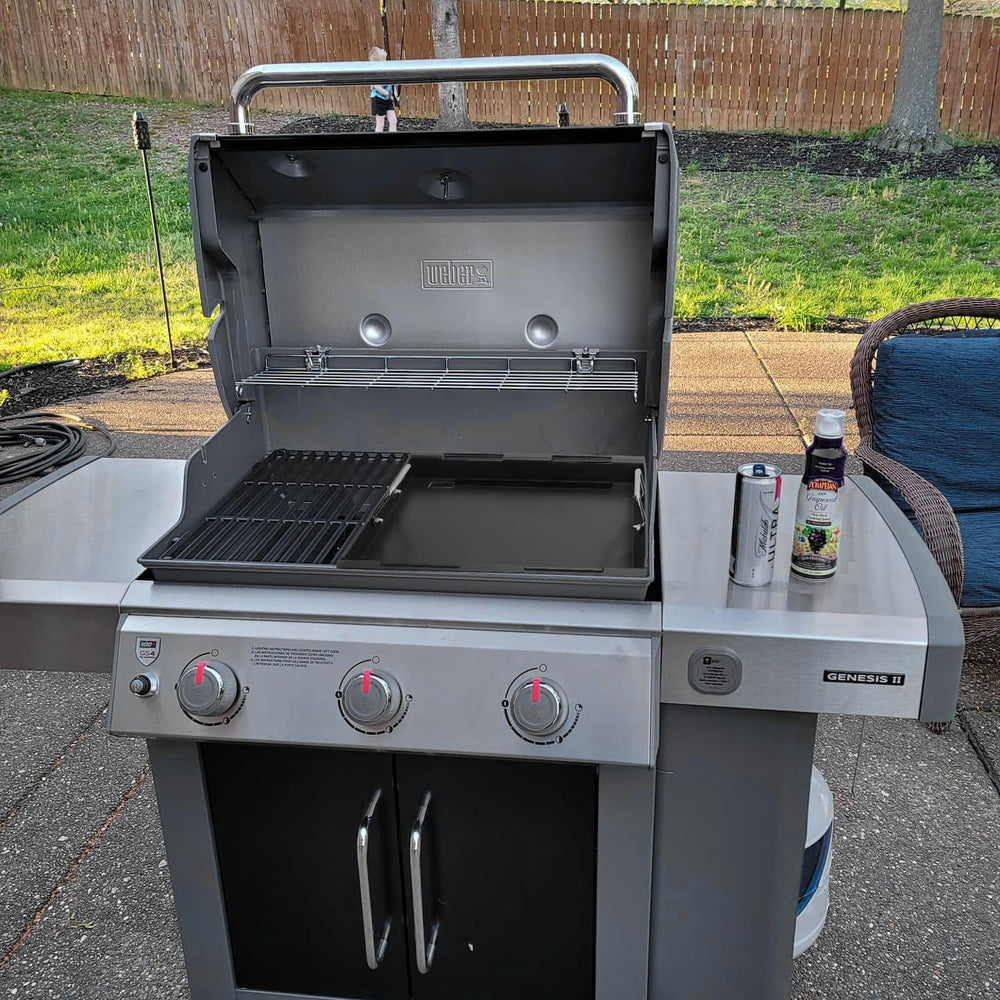 EasiBBQ packaging and part numbers label for easy compatibility verification