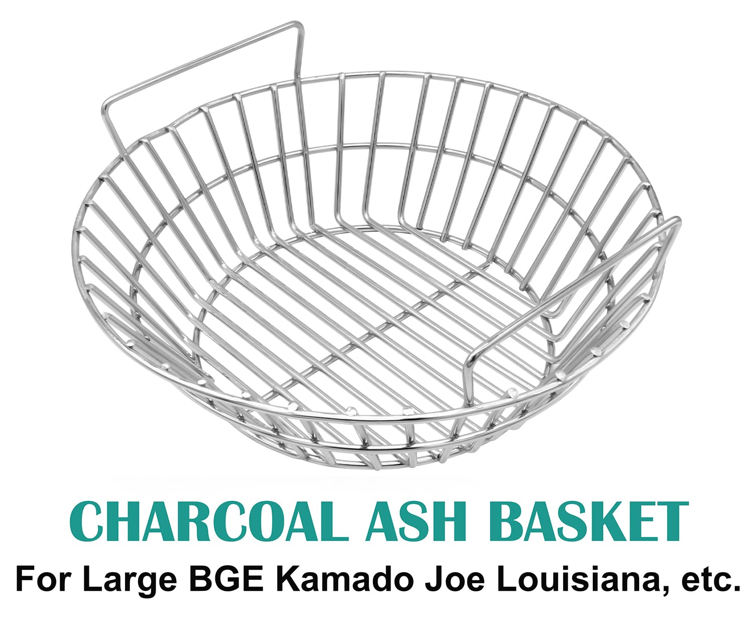 EasiBBQ ash basket after cook with ash collected for fast disposal benefit